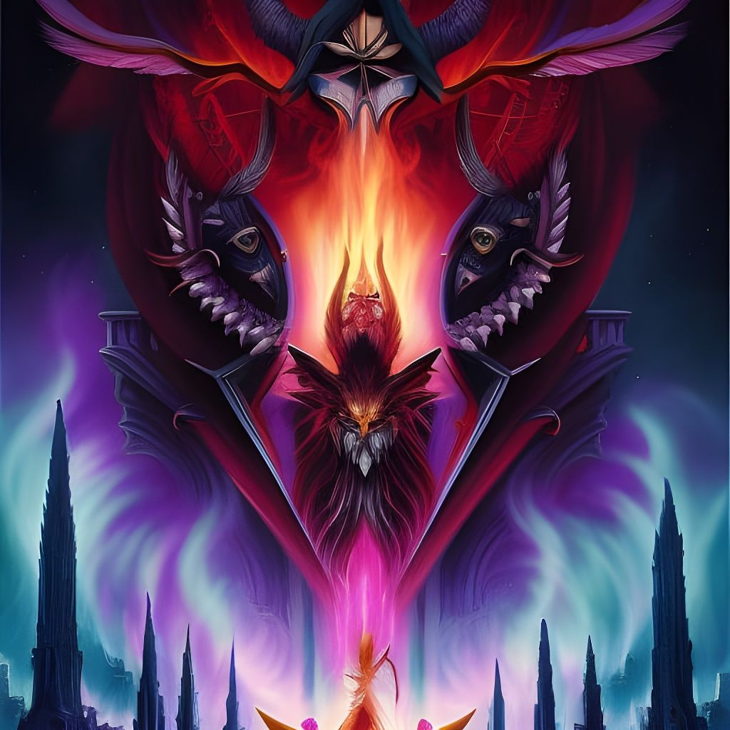 Demonic Love in Paris: A Dark Fantasy in Digital Art