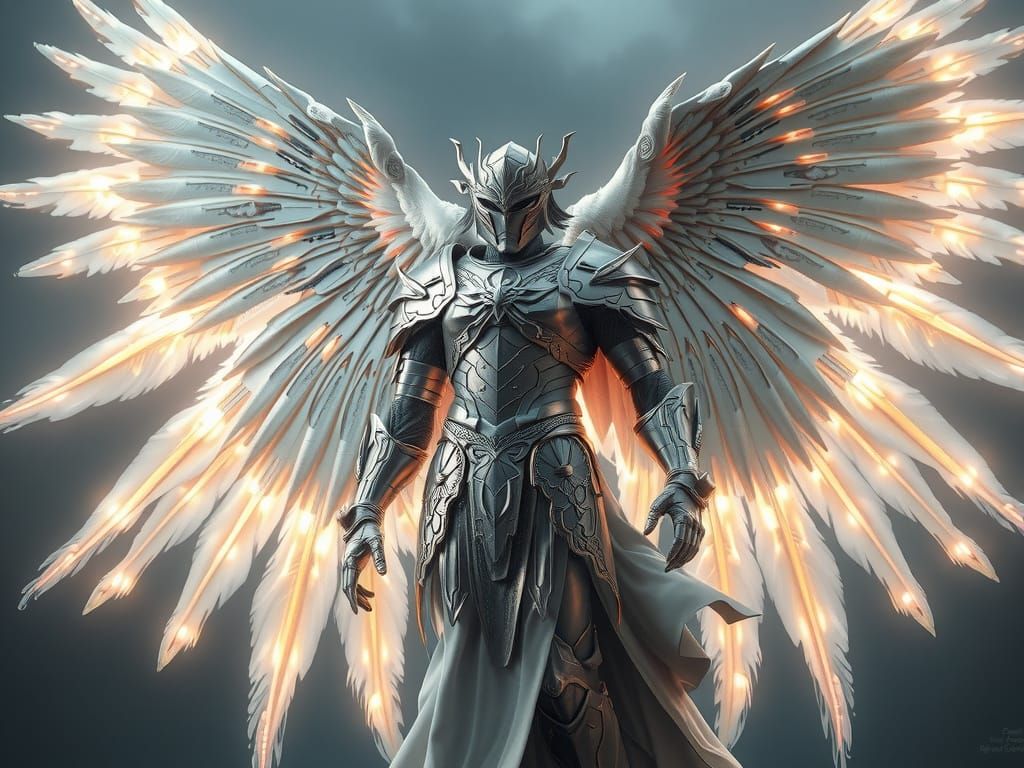 Archangel of Justice in Silver Armor