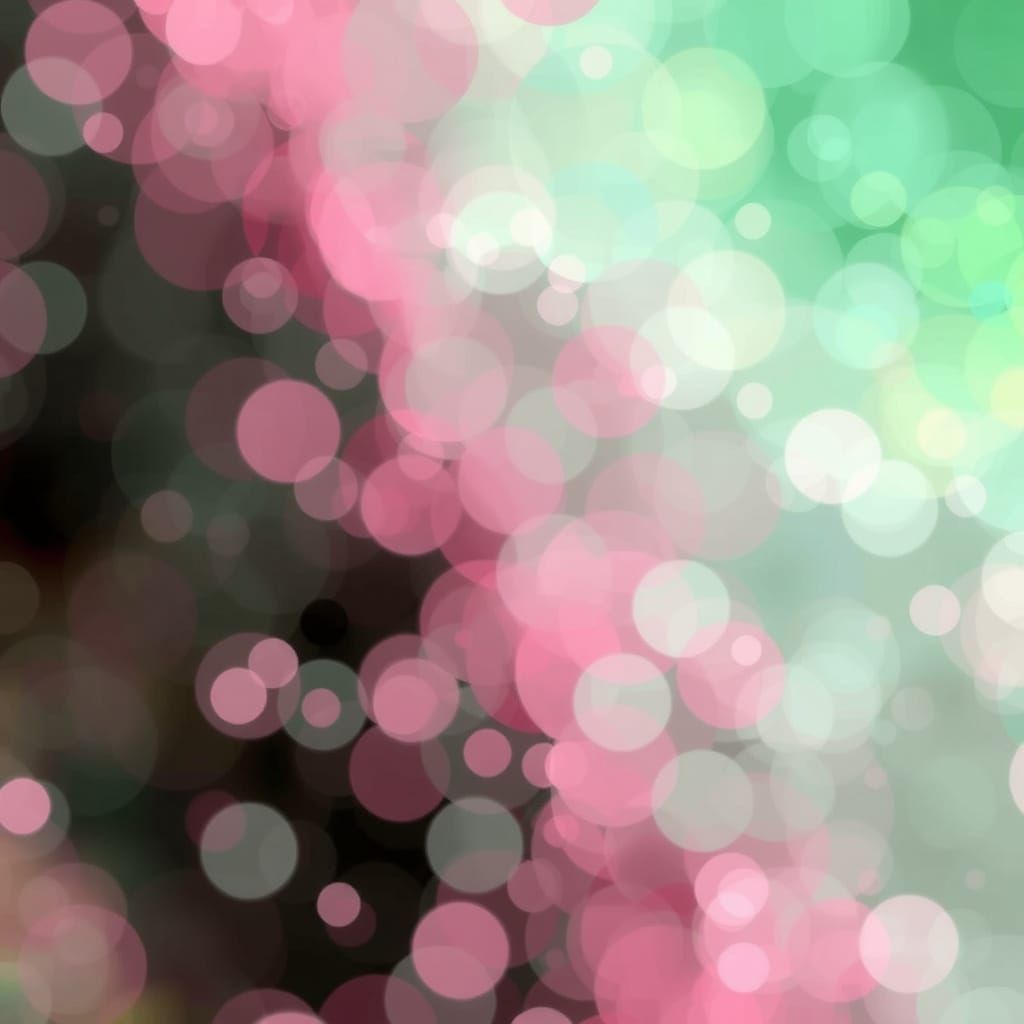 Abstract Bokeh with Pastel and Fractal Filigree