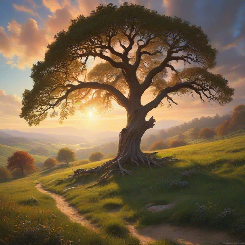 Breathtaking Landscape in the Style of Albert Bierstadt