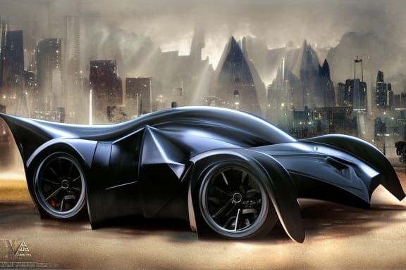 Batman Begins Batmobile: Hyperrealistic Concept Art