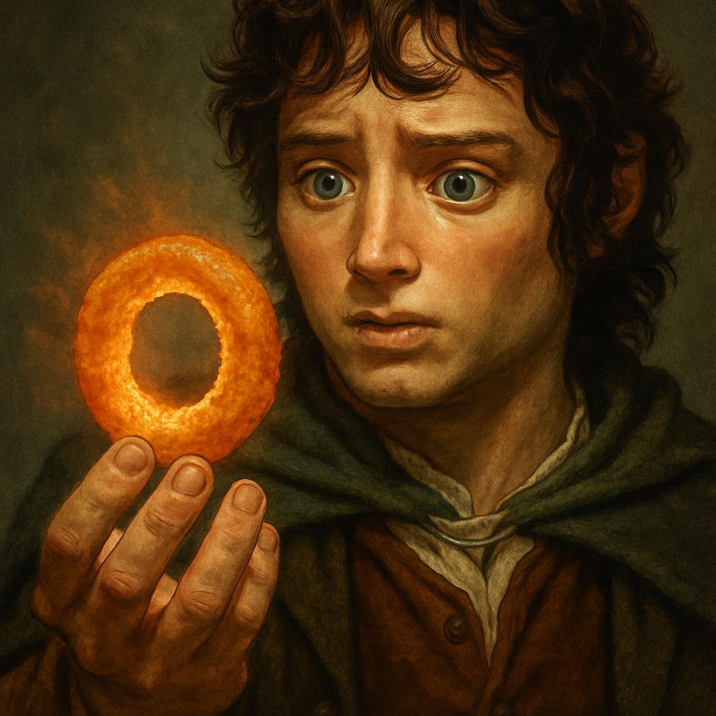 Frodo Gazes at Mystical Onion Ring Parody