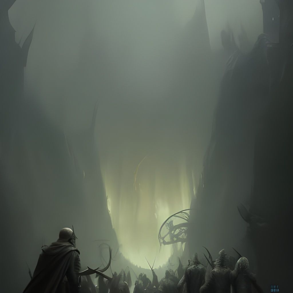 Elven Gas Mask in Dark Fantasy Style