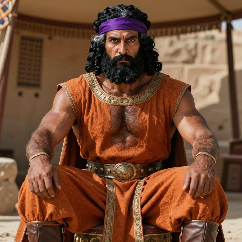 Bactrian Satrap Artasyrus Photorealistic Portrait