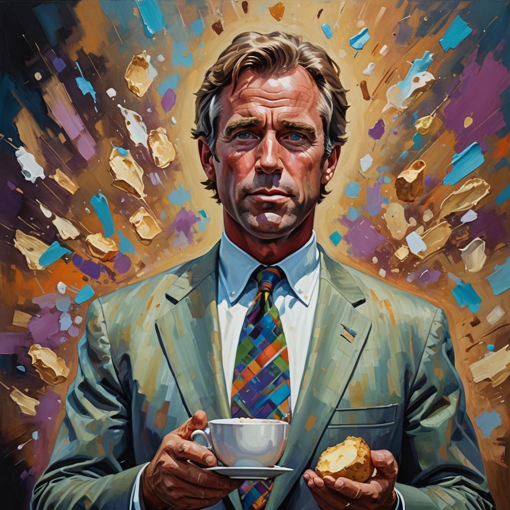 RFK Jr. Speech: Potato and Ranch, Oil Painting