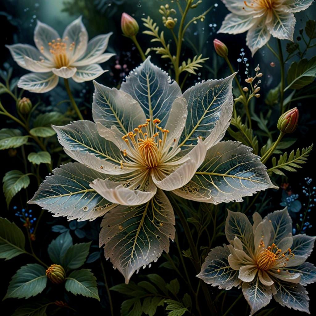 Luminous Dreamscapes: Ethereal Botanical Abstractions