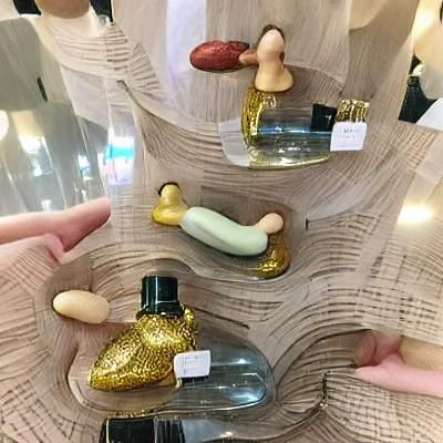 Surreal Perfume Bottle with Phallic Design