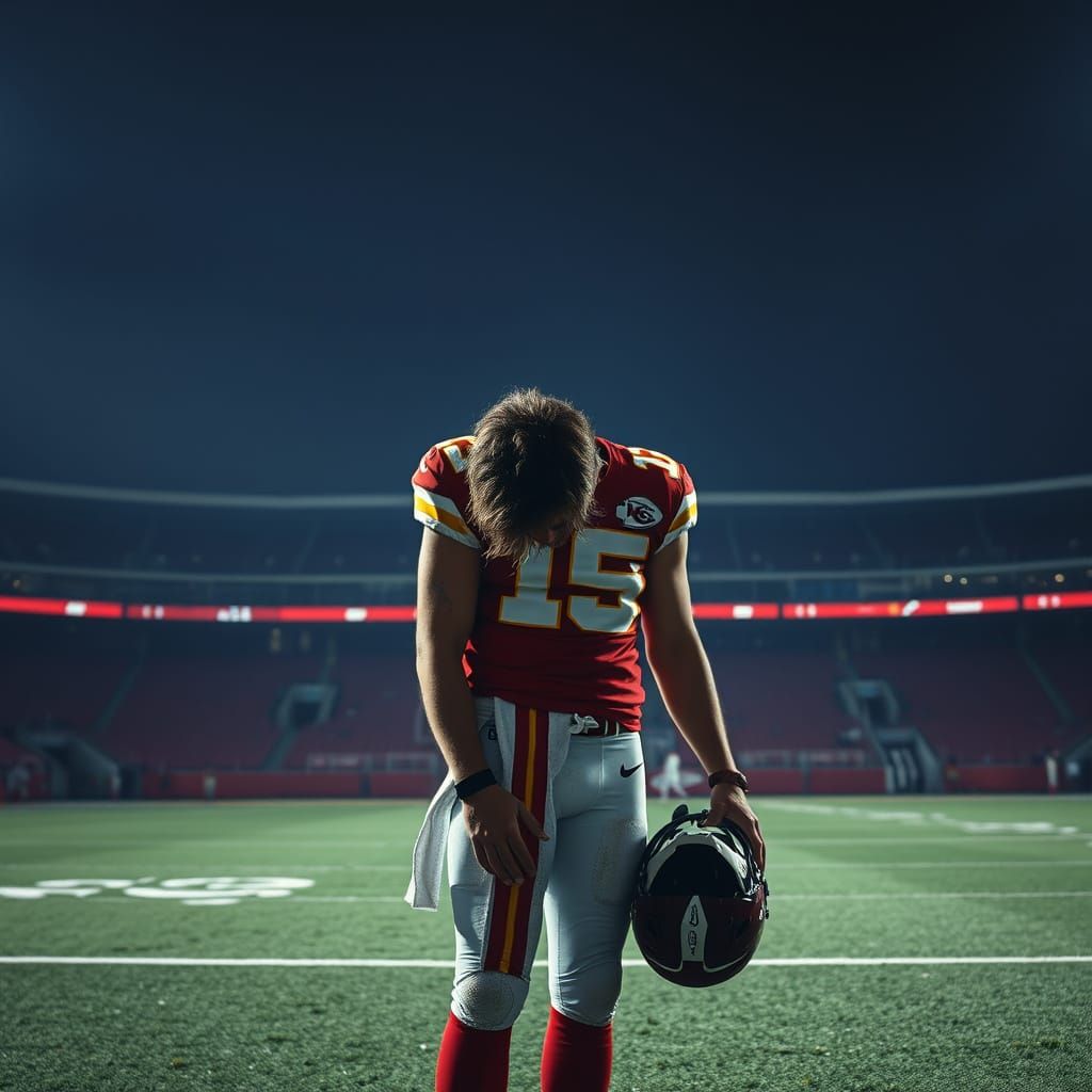 Redemption Eludes the Lone Football Player in a Desolate Sta...