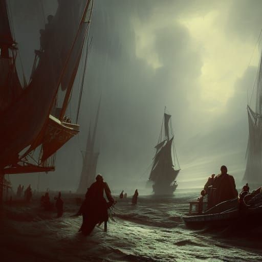 Mary Celeste Dark Fantasy Concept Art