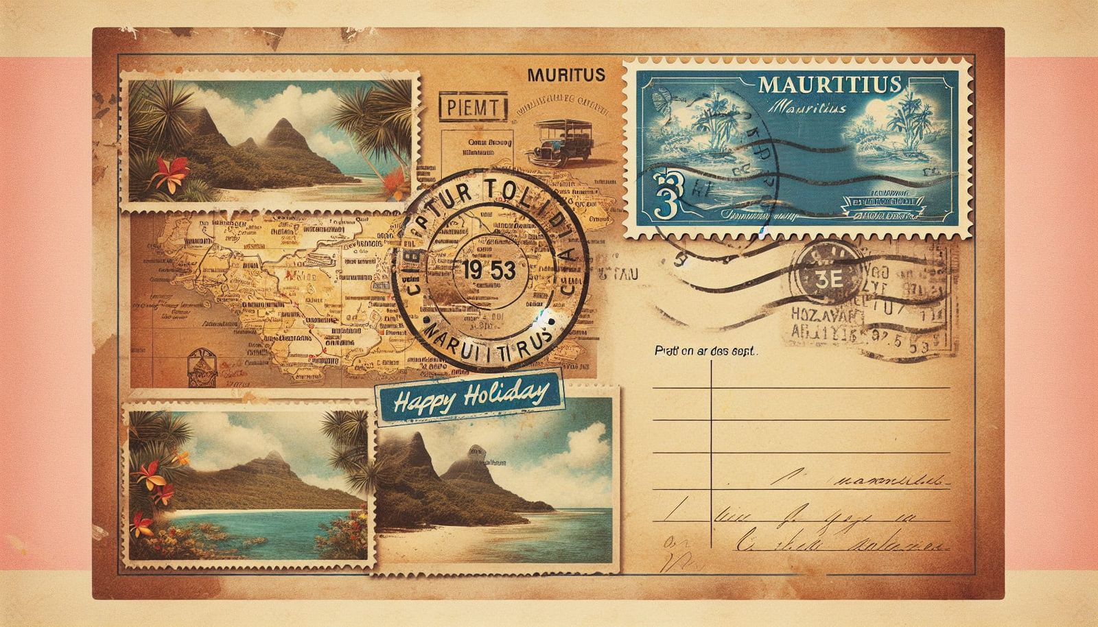 Grüße von Mauritius.