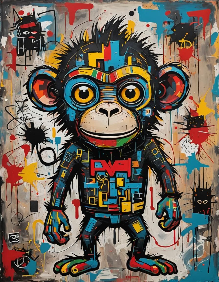 Superhero monkey in epic fantasy