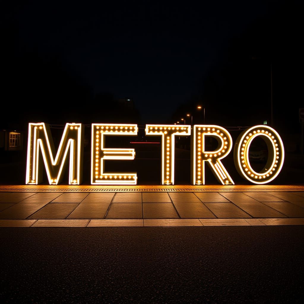 Ethereal Metro Letters Shine in Music-Inspired Light Paintin...
