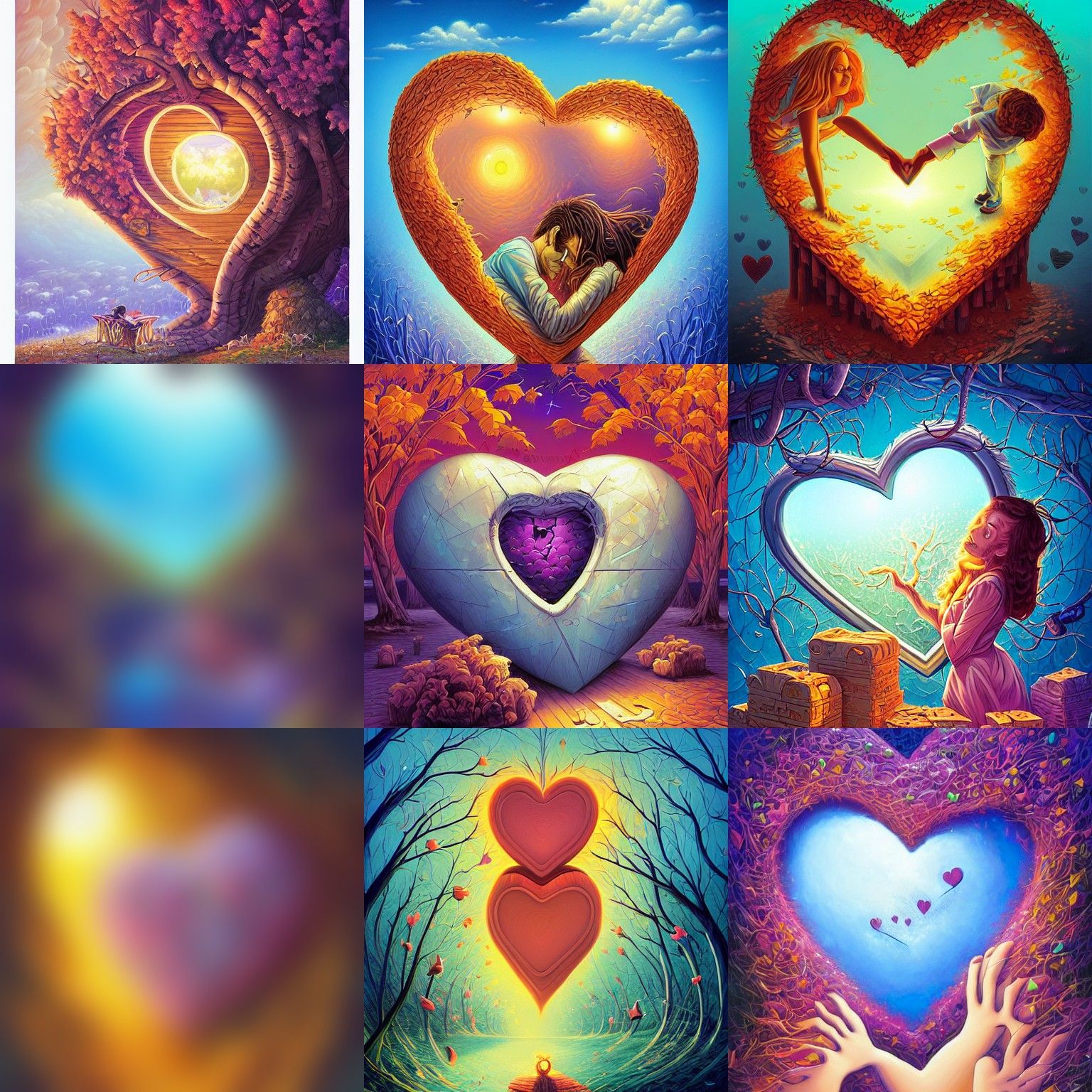 Heart Shaped Box in Comic Book Style