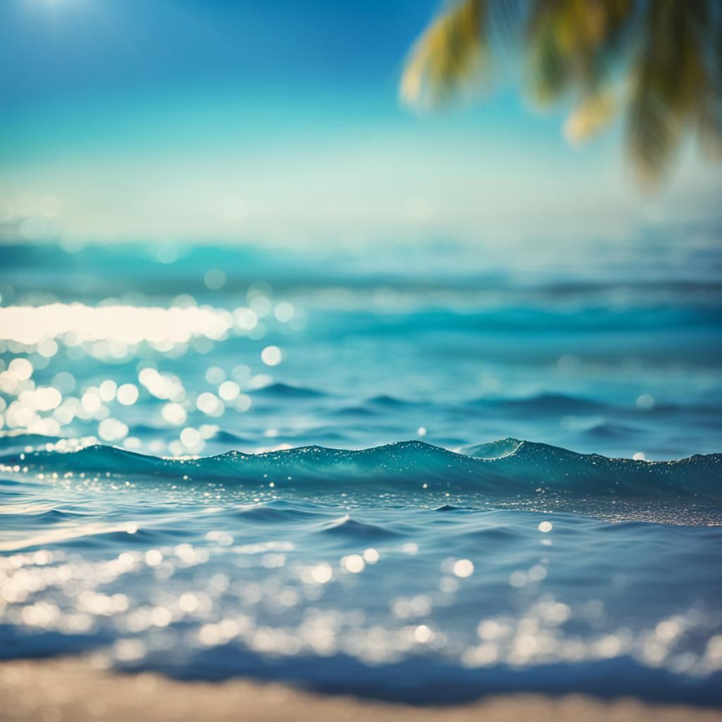 Picturesque Blue Sea and Beach Photography