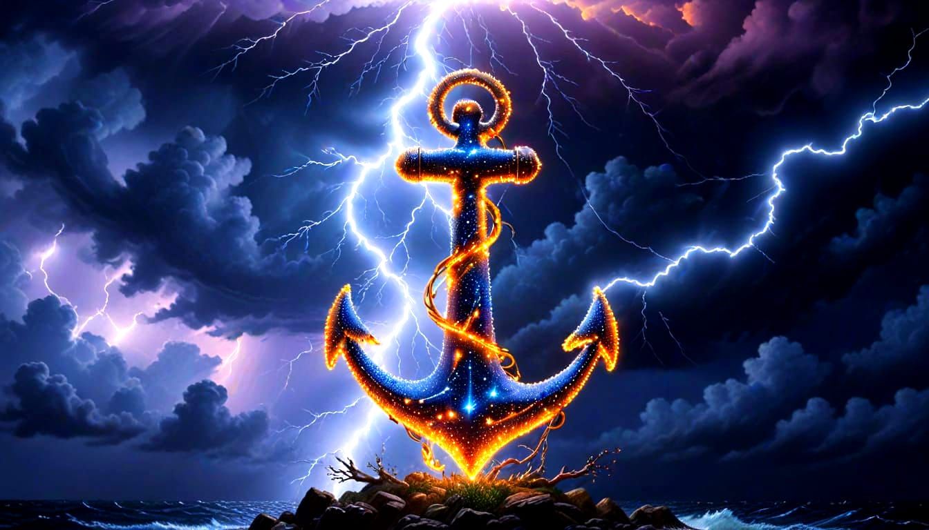 Velvet Anchor Radiates Electric Light