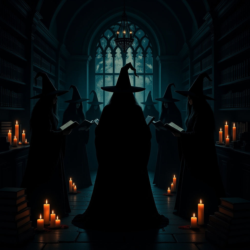 Witches in a Bookstore: Shadows and Silhouettes