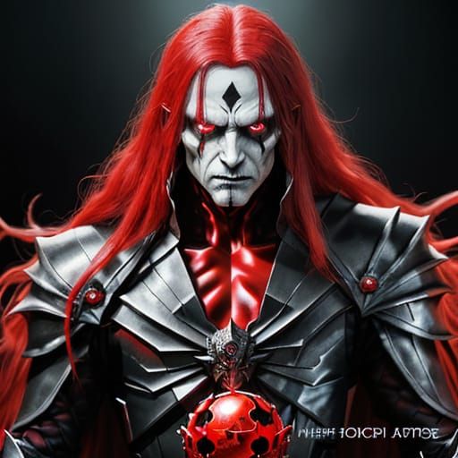 Hyperrealistic Demon in Dark Cosmic Horror Style