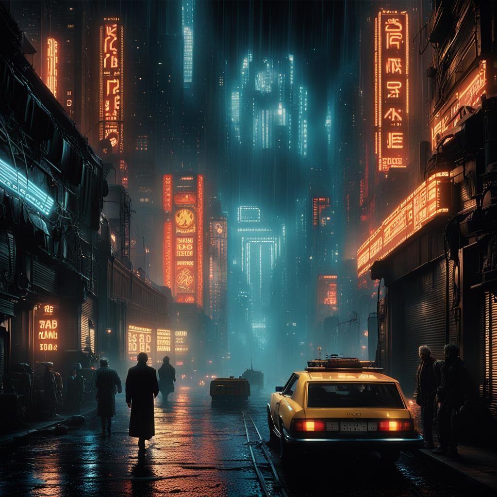 Cinematic Blade Runner Scene in 8K Resolution