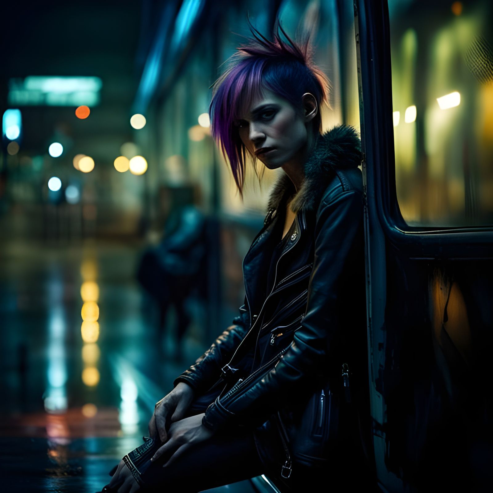 Waiting for the midnight bus