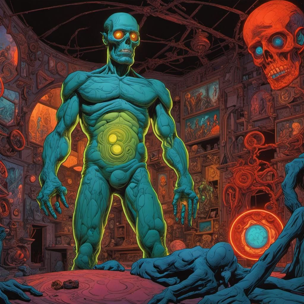 Surreal Comic Book Art in Dreamcore Style