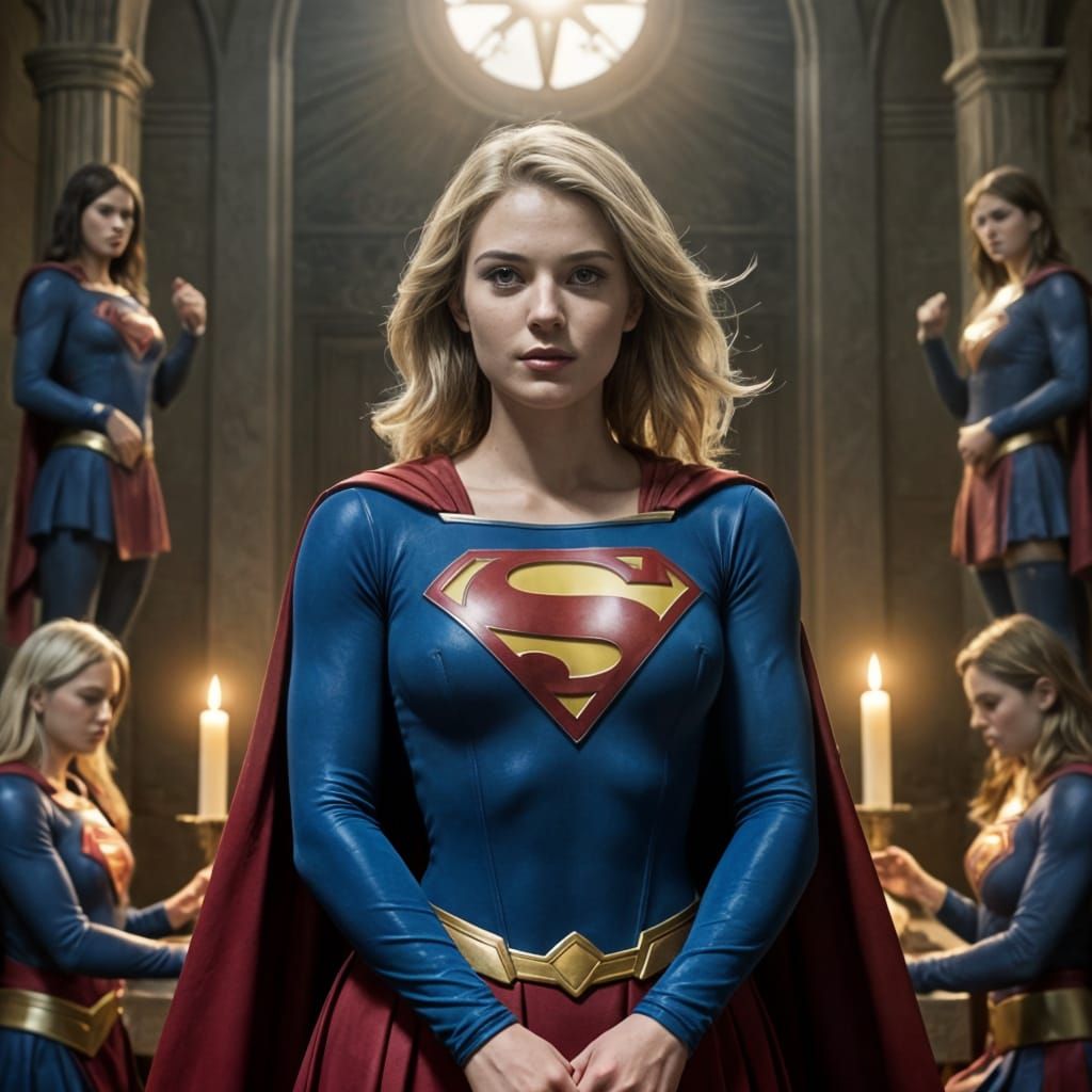 Enigmatic Supergirl Religious Cult Devotion