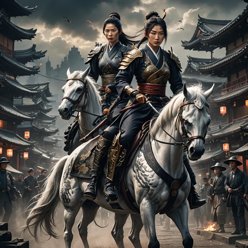 Cyborg Yakuza Rides Through Neo-Tokyo