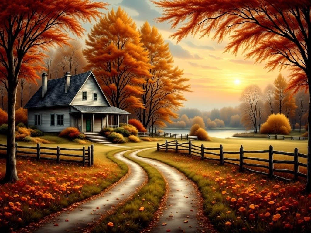 Amish Country Autumn Magic Hour