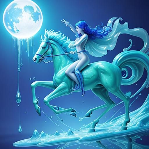 Spectacular Opaque Slime Centaur with Glittering Body