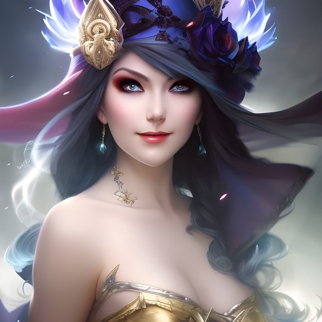 Evil Witch Laughing: Fantasy Art Illustration