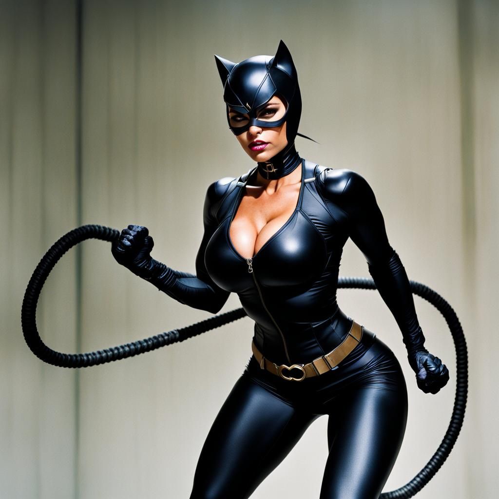Catwoman Working Out: Intense Fitness