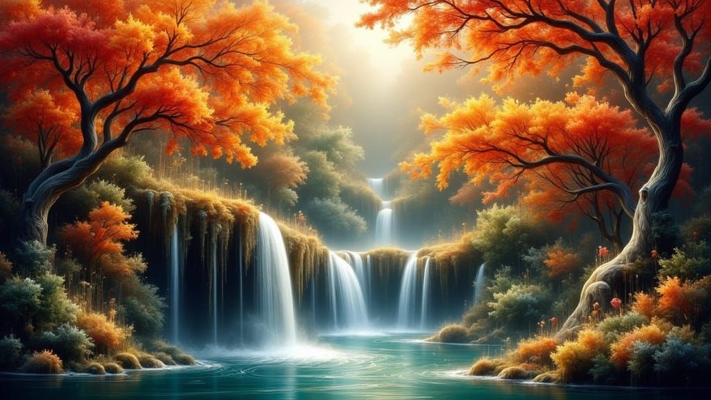 Autumn Waterfall 2