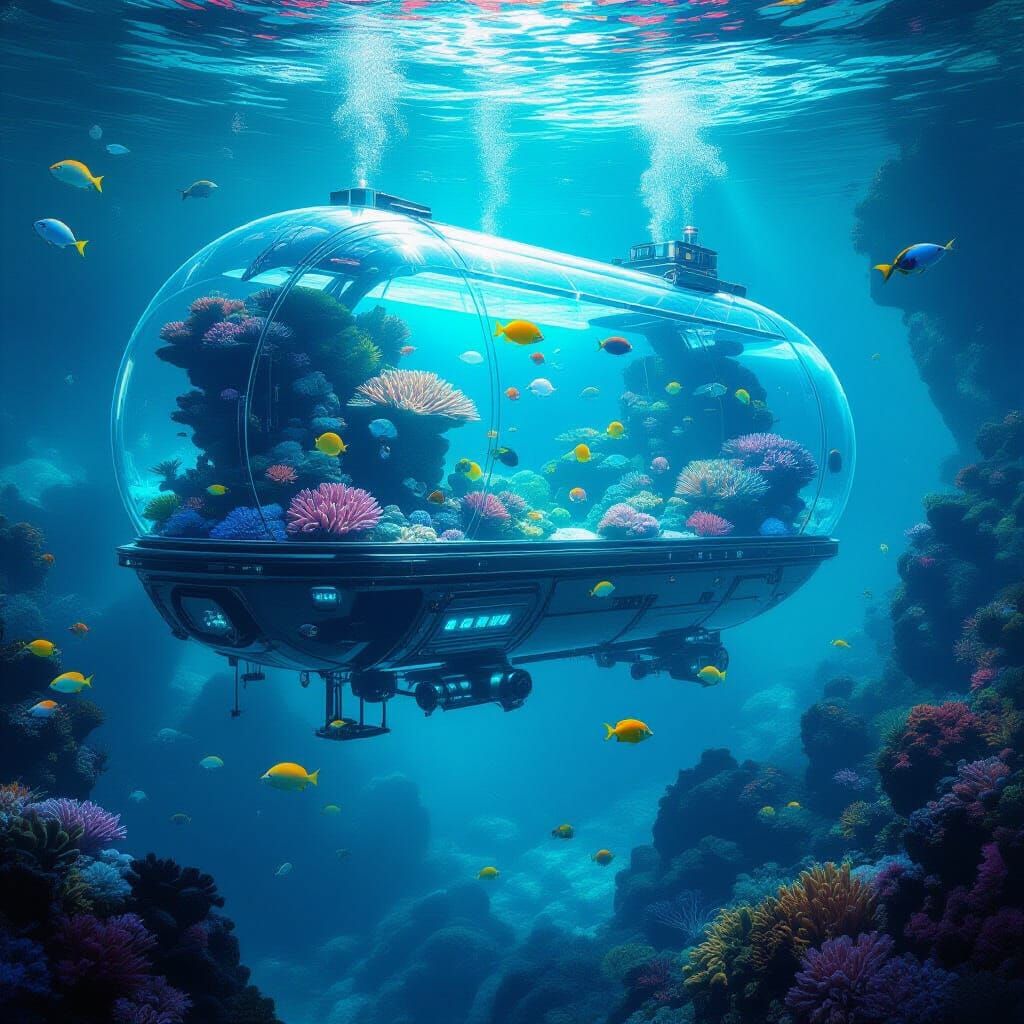 Aquarium Drives Through Otherworldly Landscape