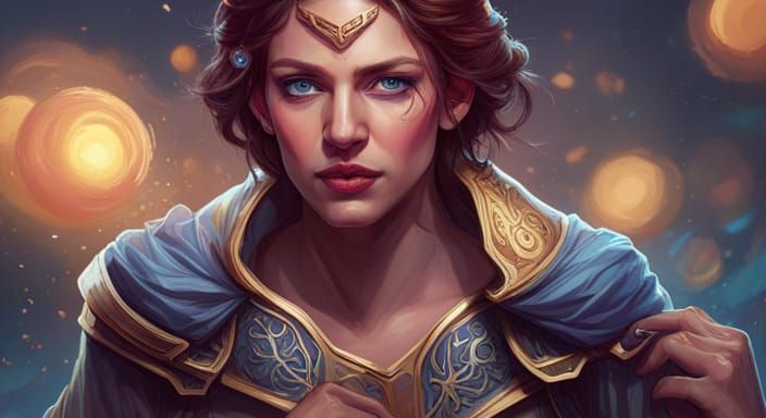 Detailed Portrait with Dynamic Lighting, Concept Art