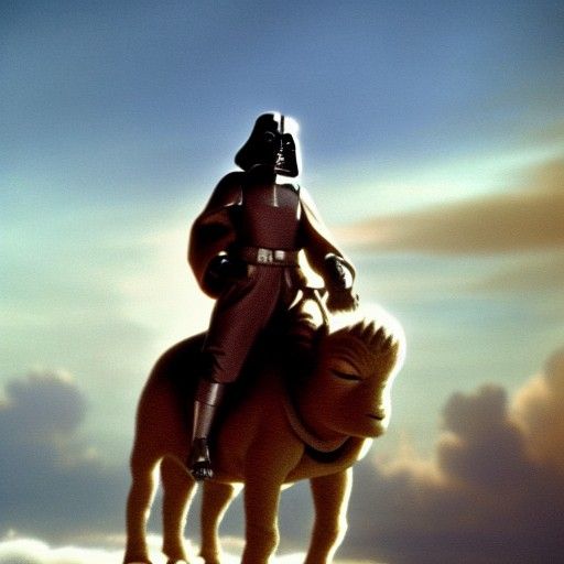 Queen Elizabeth II Rides a Tauntaun