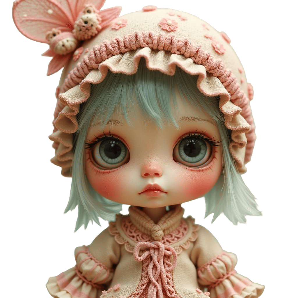 Stylized Blythe Doll Portrait