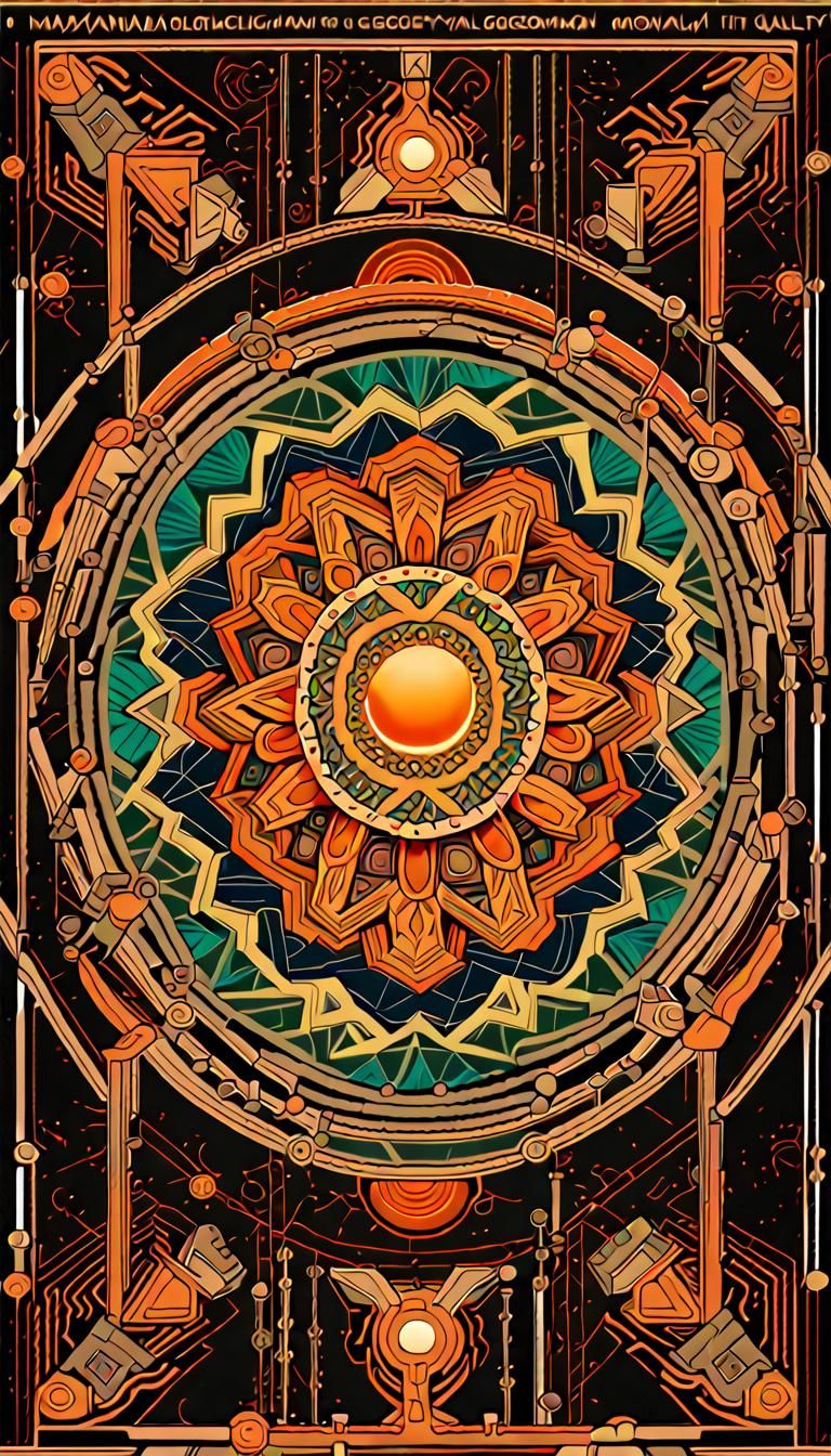 Quantum Mechanics Meets Mandala Geometry in Maximalist Art