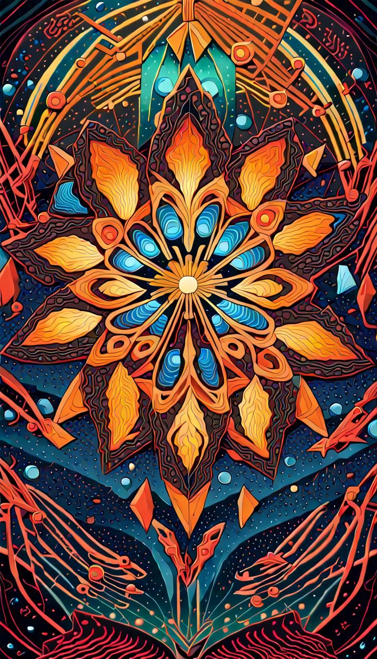 Quantum Mandala: Visualizing Reality in Psychedelic Art