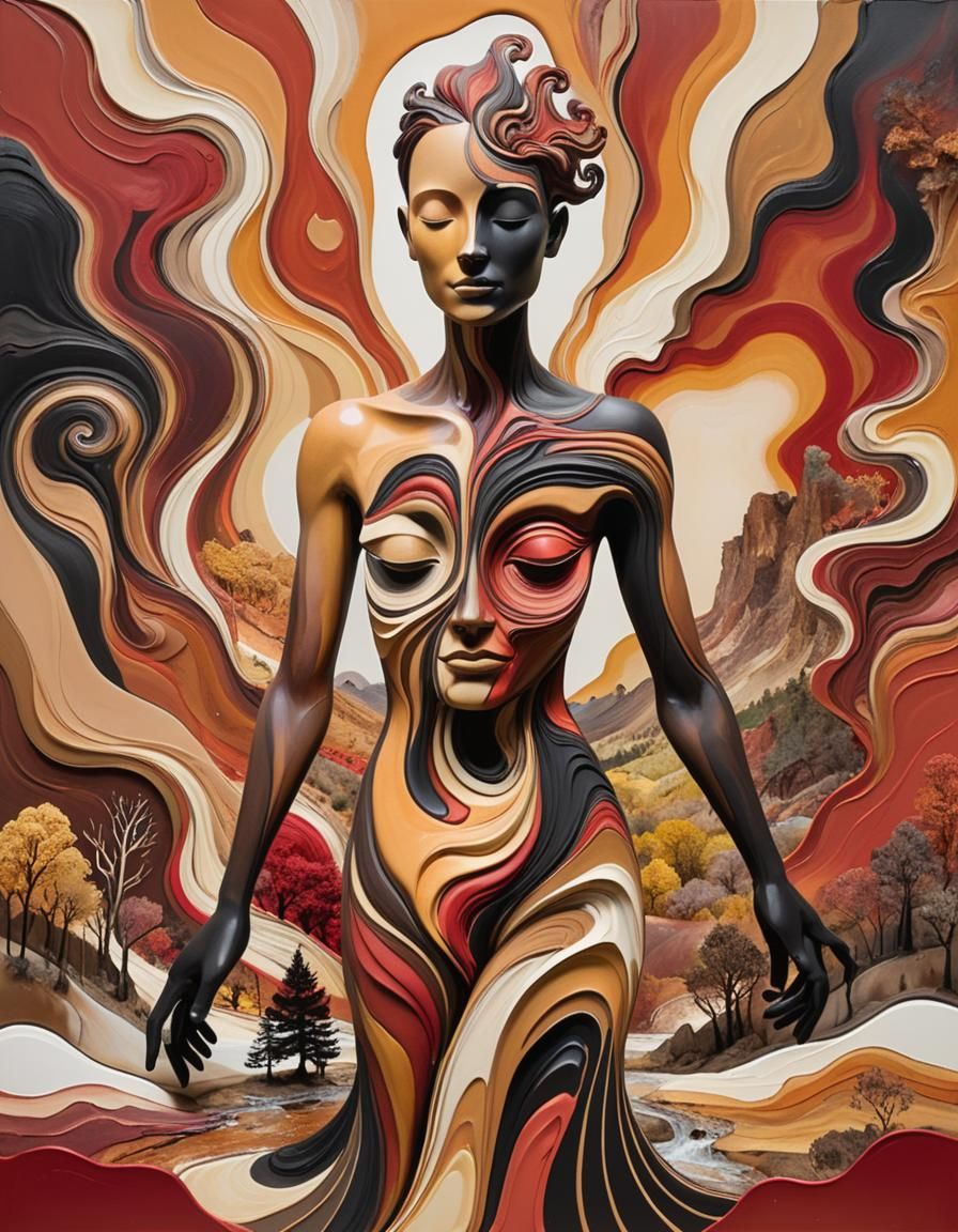 Mindscape Landscape in Dreamlike Color Palette