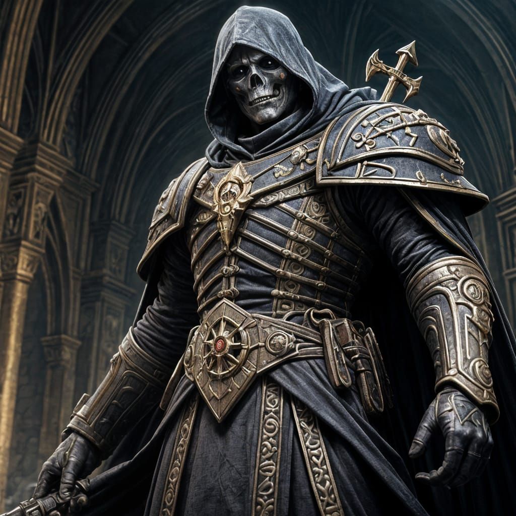 Dark Fantasy Villain: Reaper of Rosethorne in 8K