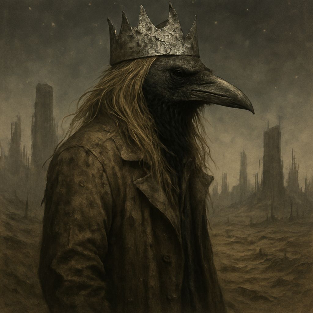 Crow Queen in Post-Apocalyptic Wasteland