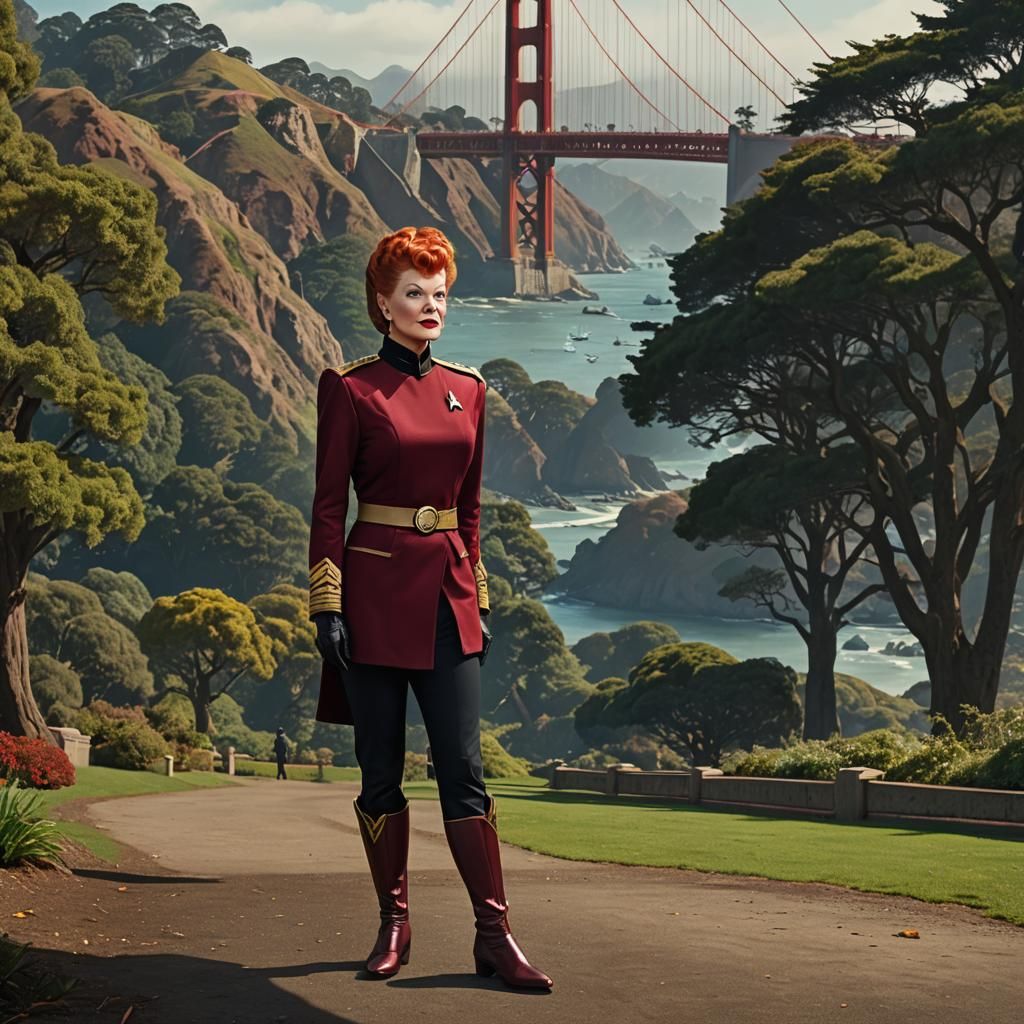 Starfleet Admiral in Golden Gate Park: Digital Matte Paintin...