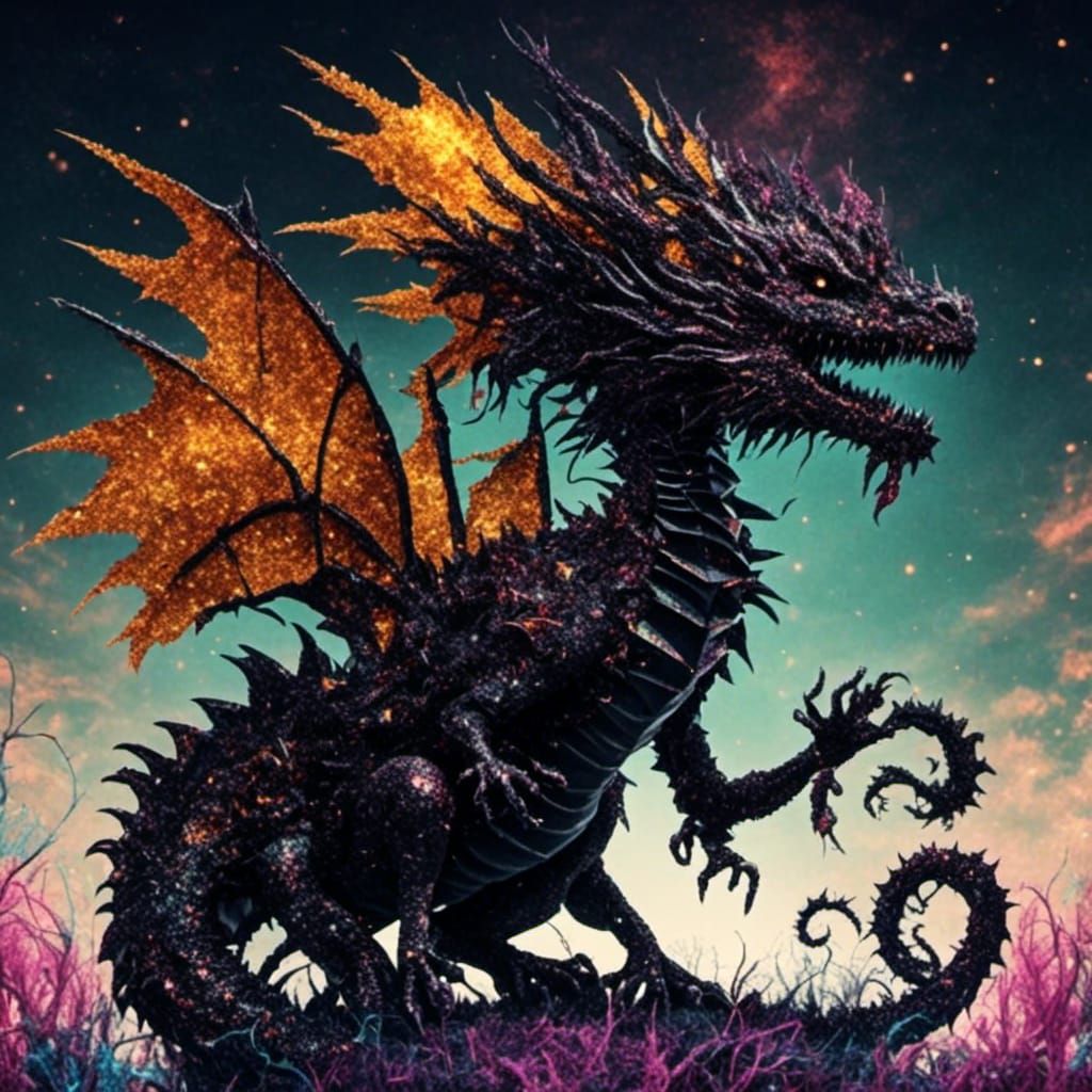 Glitter Gore Sun Dragon