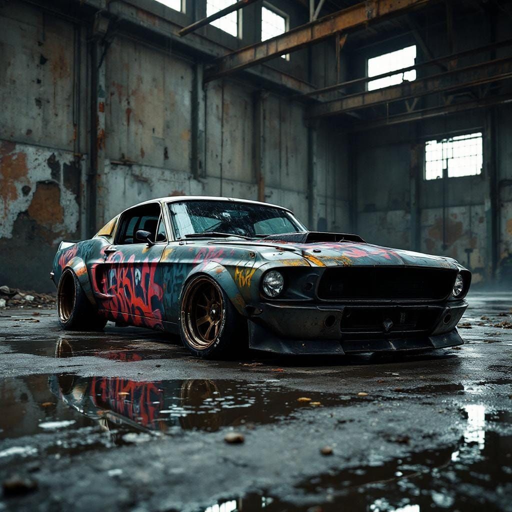 Urban Decay: Ford Mustang Fastback in Warehouse