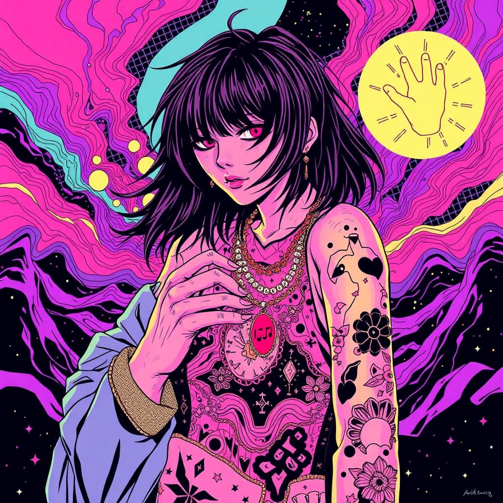 Psychedelic Art Style Image