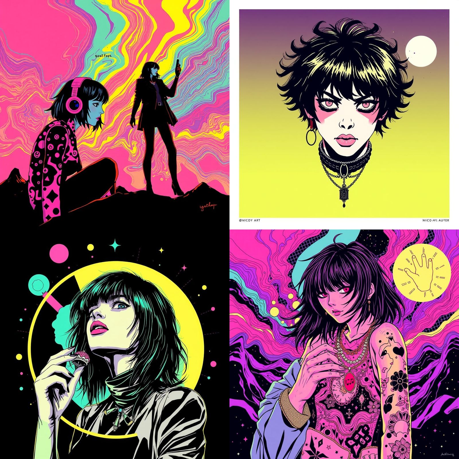 Psychedelic Art in Nico Style