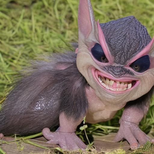 Stylized Image of a Mischievous Gremlin