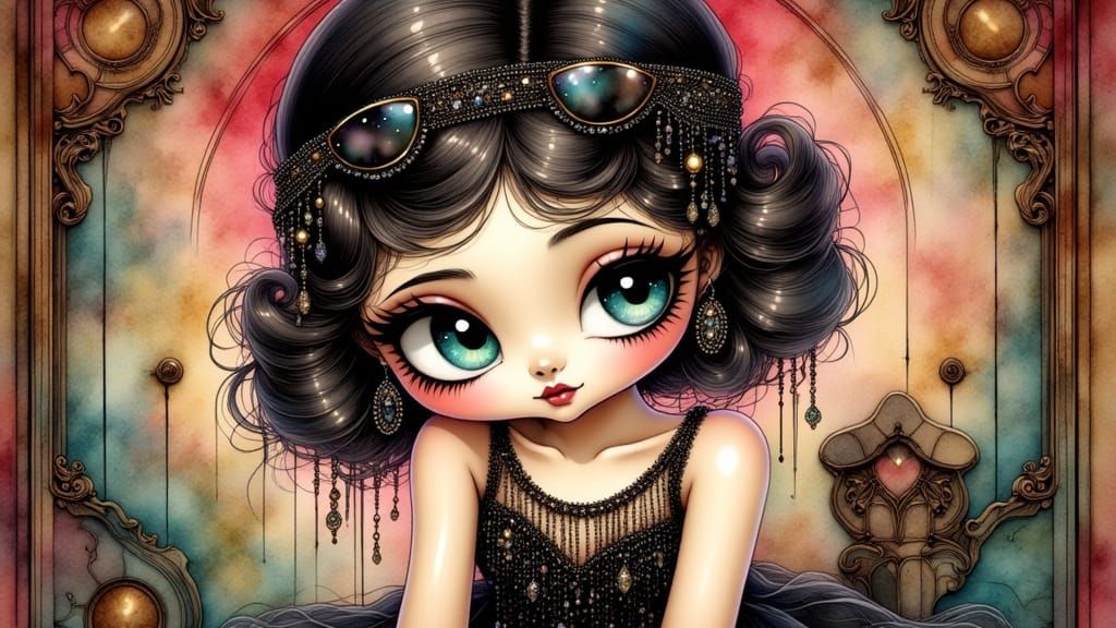 1920 Chibi Betty Boop Flapper 