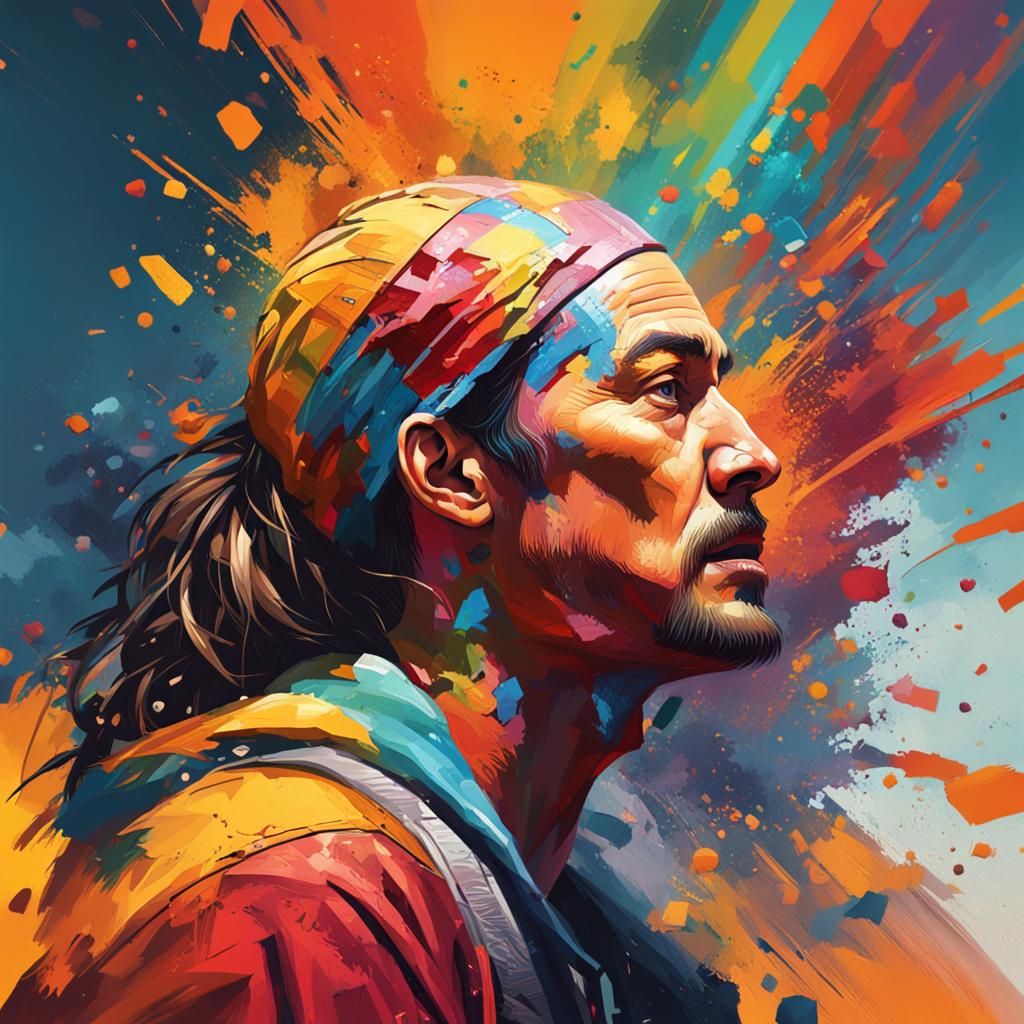 Hyperrealistic Context Analysis in Splash Art Style