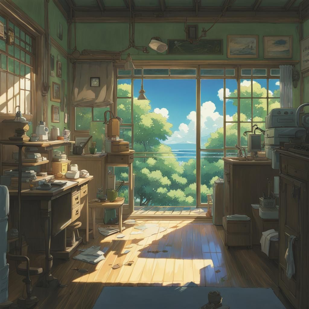 Anime Shave in Studio Ghibli Style