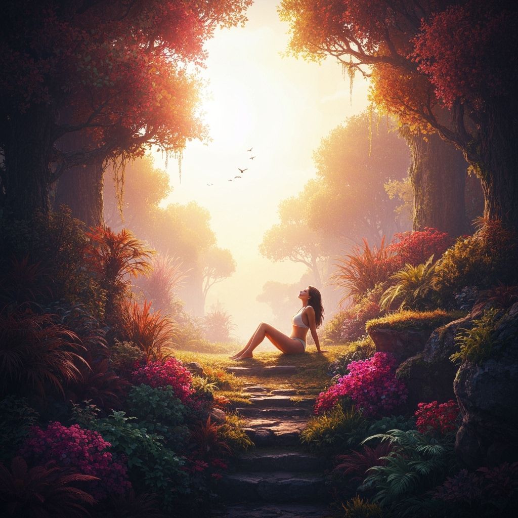 Woman in Sunlight: Digital Matte Painting